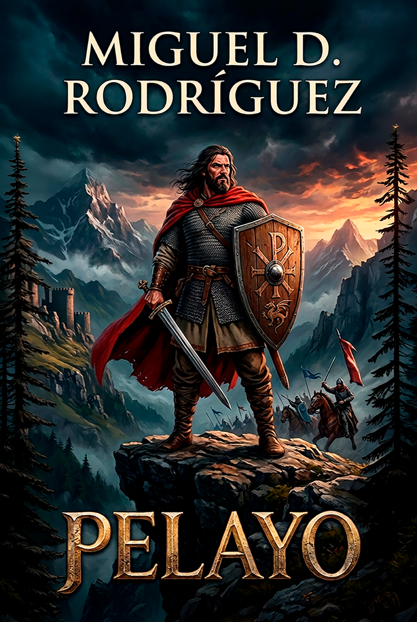 Portada de Pelayo, de Miguel D. Rodríguez